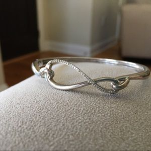 1/2 ct sterling silver Infinity bracelet
